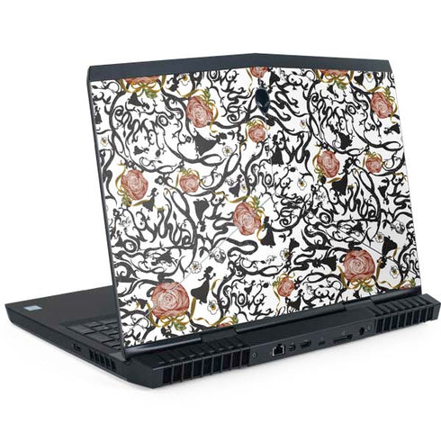 Disney Snow White Roses and Character Silhouette Dell Alienware Skin